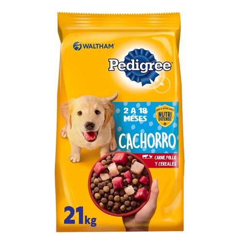 Alimento Pedigree Sano Crecimiento Carne, Pollo y Leche Para Cachorro