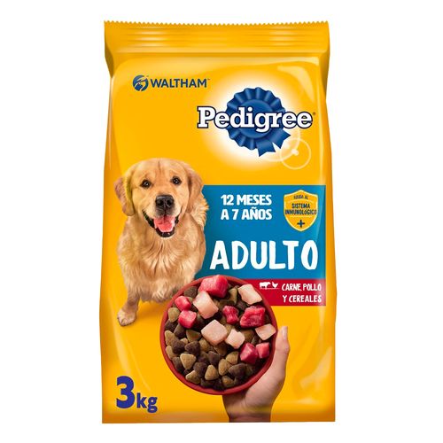 Alimento Pedigree Carne, Pollo Y Cereales Para Adulto