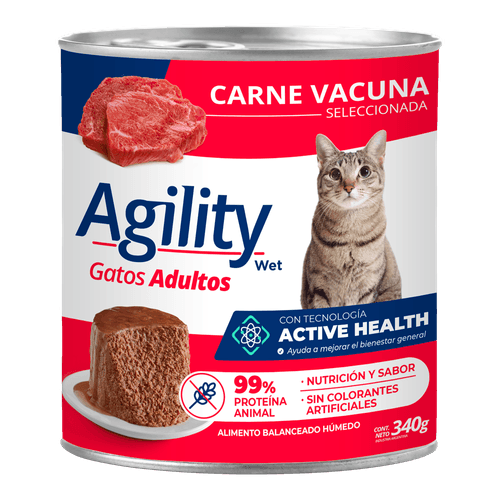 Lata Agility Carne Gato Adulto
