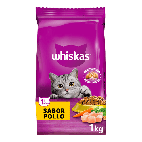 Alimento Whiskas Pollo y Leche Para Adulto