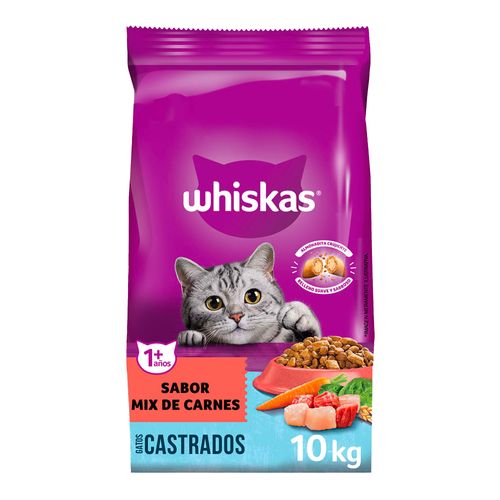 Alimento Whiskas Carne Para Adultos Castrados