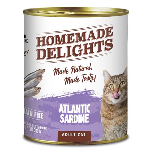 Lata Homemade Delights Atlantic Sardina Gato Adulto