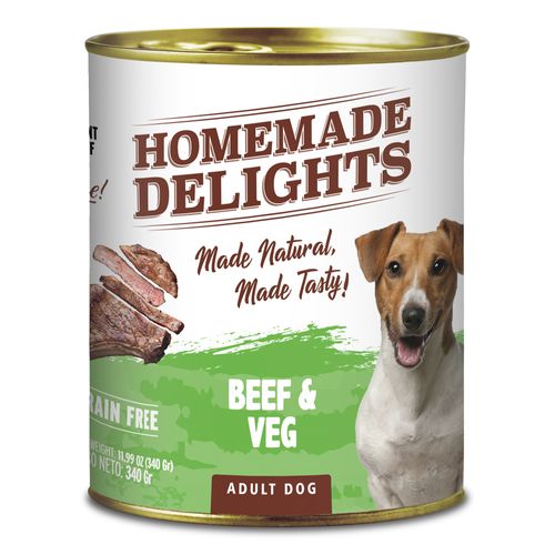 Lata Homemade Delights Beef & Veg Perro Adulto