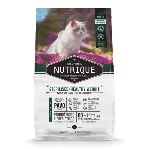 Alimento Nutrique Weight Steril Gato Adulto