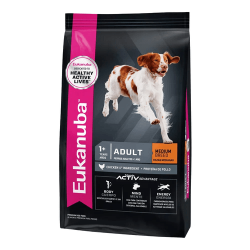 Alimento Eukanuba Para Perro Adulto Raza Mediana 15+3