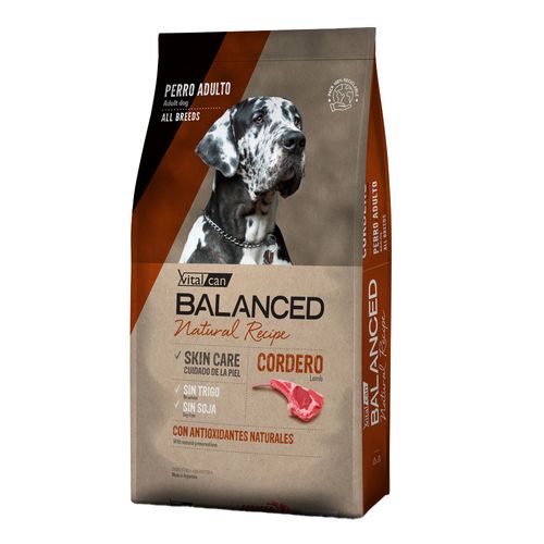 Alimento VitalCan Balanced Natural Recipe  Cordero