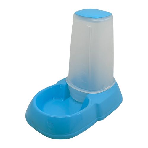 Bebedero PetsPlast Celeste Con Dosificador