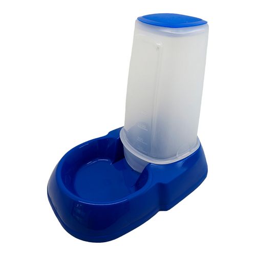 Comedero PetsPlast Azul Con Dosificador
