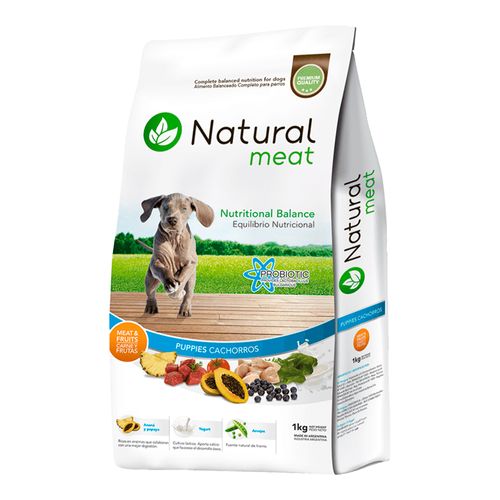 Alimento Natural Meat Cachorro Carne y Fruta