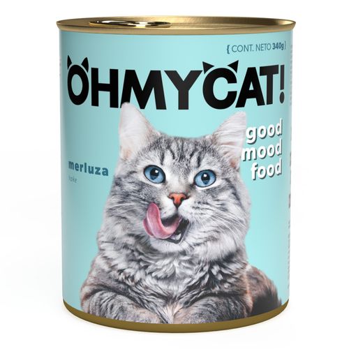 Lata Oh my Cat Merluza Adulto