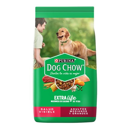 Alimento Dog Chow Sin Colorantes Para Adulto Mediano Grande