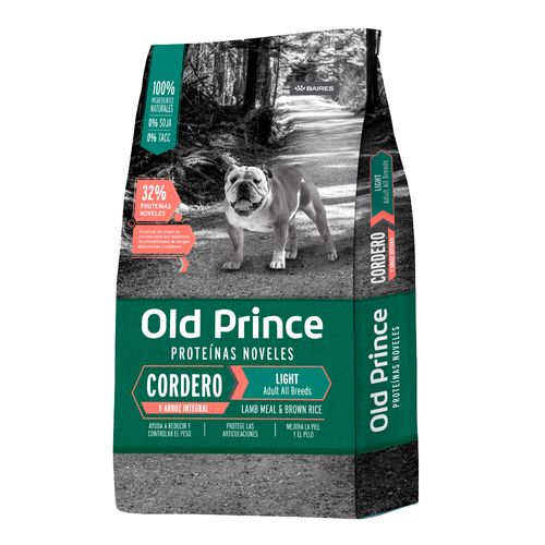 Alimento Old Prince Perro Adulto Light Cordero - 15 Kg
