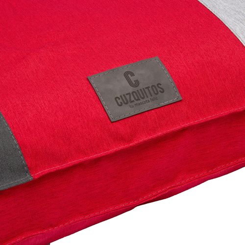 Colchoneta Cuzquitos Deco Gris y Rojo