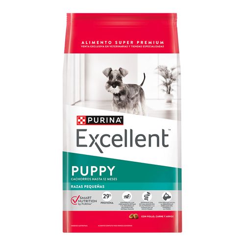 Alimento Excellent para Perro Cachorro Raza pequeña
