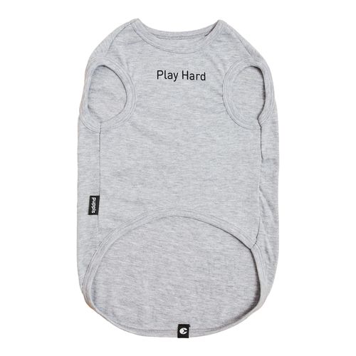 Musculosa RIBB con collatera Gris