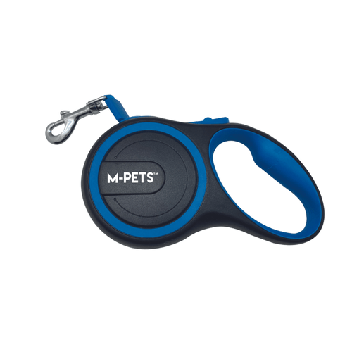 Correa Retractil M-Pets Azul