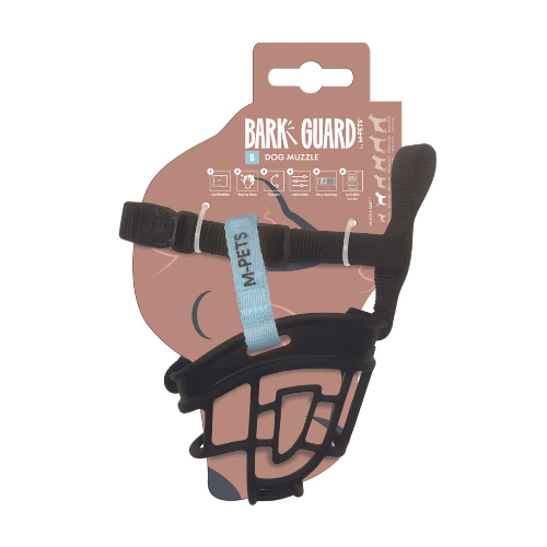 Bozal M-Pets Bark Negro y Azul