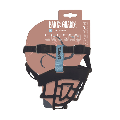 Bozal M-Pets Bark Negro y Amarillo