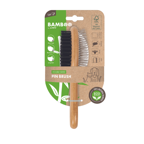 Cepillo de Puas M-Pets Doble Bamboo