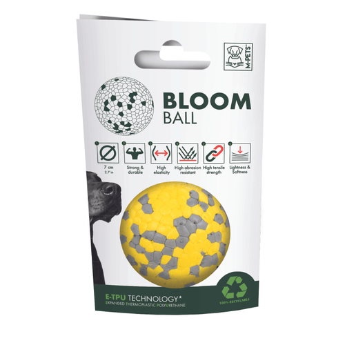 Pelota de Goma M-Pets Amarillo Gris