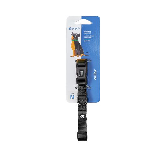 Collar Puppis Nylon Negro 1.5