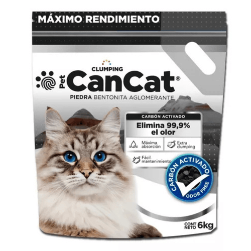 Piedras CanCat Bentonita Carbón
