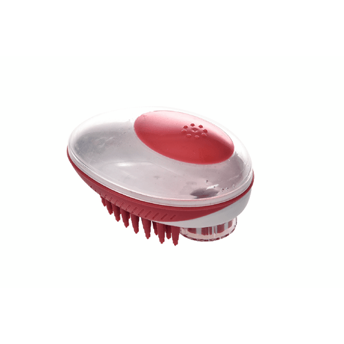 M-Pets Dispensador de Jabón/Cepillo Rojo Para Perro