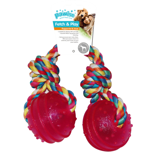 Pawise Pelota Con Cuerda Mix Color Para Perro