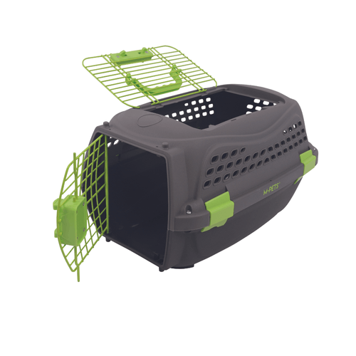Transportadora Eco M-Pets Negro y Verde