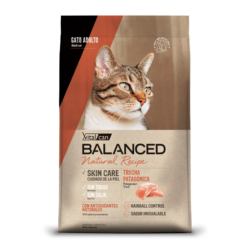 Alimento Balanced Natural Recipe Gato Trucha - 7,5 Kg