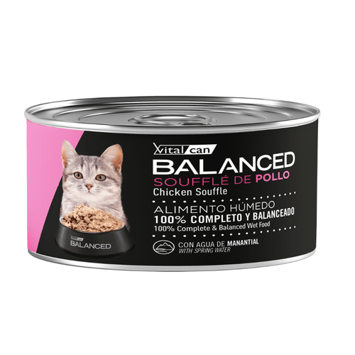 Lata Balanced Soufflé De Pollo Gato Cachorro