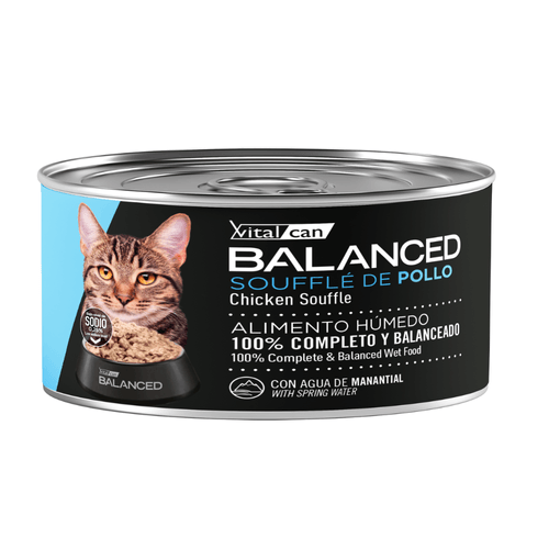 Lata Balanced Soufflé De Pollo Gato Adulto