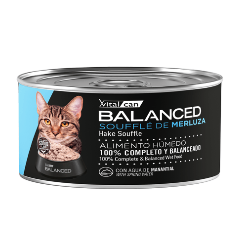 Lata Balanced Soufflé De Merluza Gato Adulto
