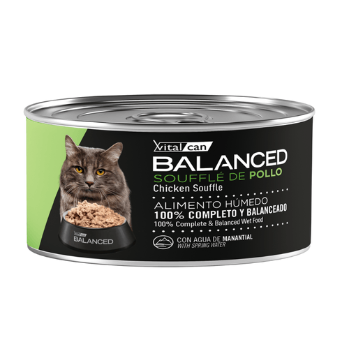 Lata Balanced Soufflé De Pollo Gato Adulto Castrado