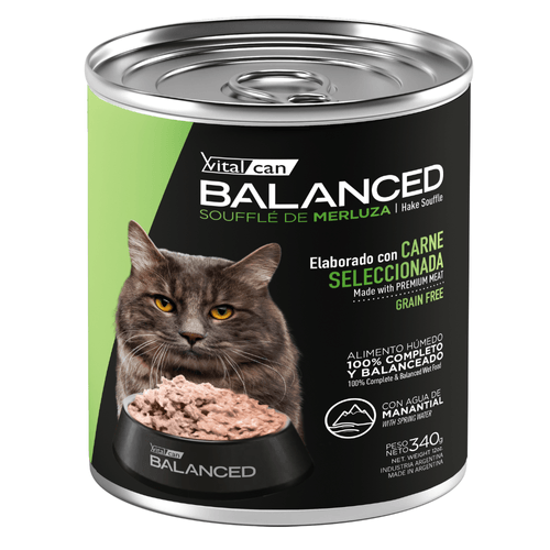 Lata Balanced Soufflé De Merluza Gato Adulto Castrado