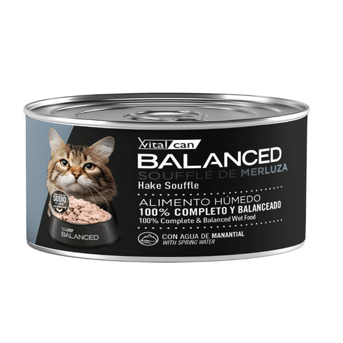Lata Balanced Soufflé De Merluza Gato Senior