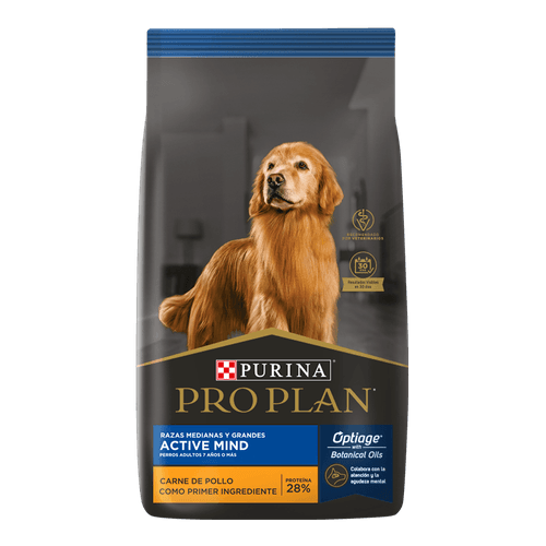 Alimento Pro Plan Active Mind Perro Mediano y Grande