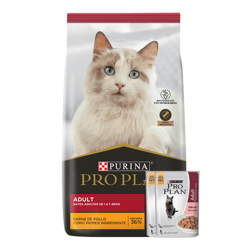 Alimento Pro Plan Pollo Y Arroz para Gato Adulto