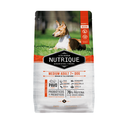 Alimento Nutrique Perro Adulto Mediano 7+ - 12 Kg