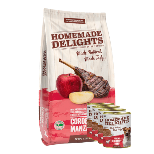 Alimento Homemade Delights Cordero Y Manzana Perro Adulto