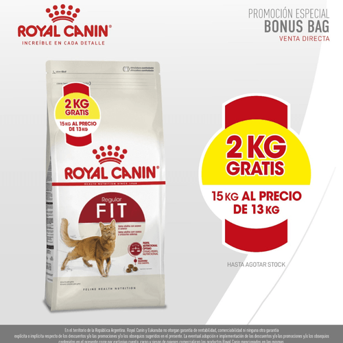 Alimento Royal Canin Cat Fit 32 13+2kg