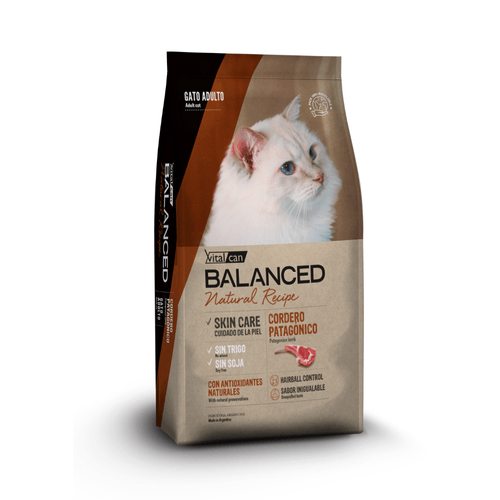Alimento VitalCat Balanced Natural Recipe Cordero - 15 Kg