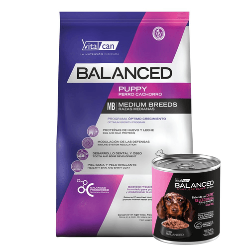 Alimento VitalCan Balanced para Perro Cachorro Mediano