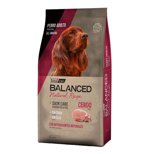 Alimento VitalCan Balanced Natural Recipe Cerdo - 15 Kg