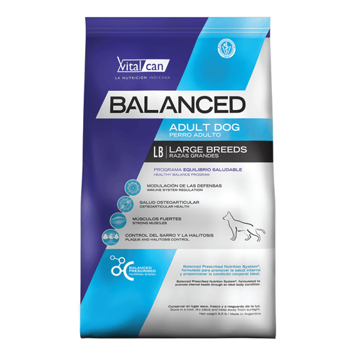 Alimento VitalCan Balanced Perro Adulto Grande - 20 Kg