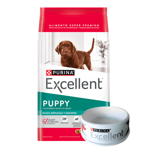 Alimento Excellent para Perro Cachorro Mediano y Grande