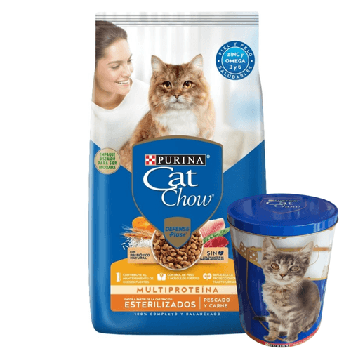 Cat Chow Esterilizados Pescado y Carne