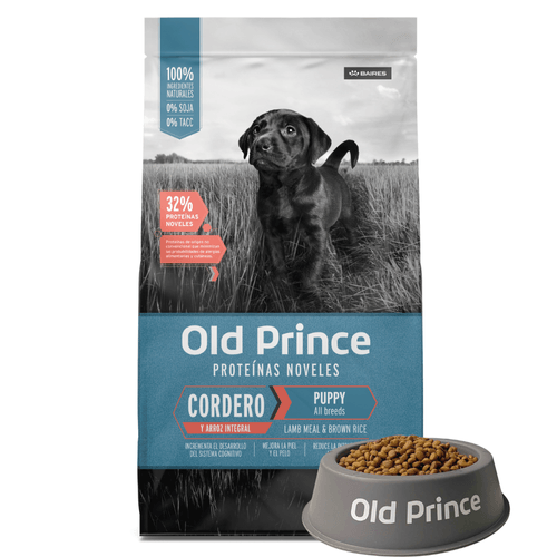 Alimento Old Prince Novel Cordero y Arroz Perro Cachorro