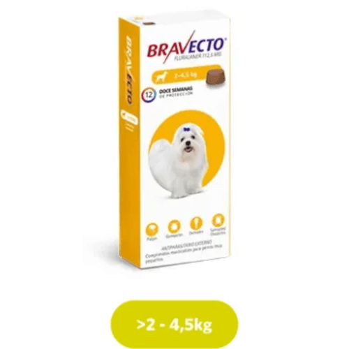 Antipulgas Y Garrapatas Bravecto Para Perros