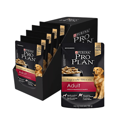Combo Alimento Húmedo Pouch  Pro Plan Wet Adult Chicken x100g x15